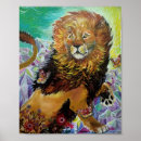 Recherche de peinture de lion posters Crane