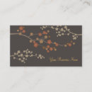 Recherche de style asiatique cartes visite Élégant