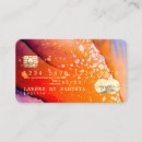 Recherche de couleur chaude cartes visite Aquarelle