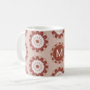 Recherche de mandala floral tasses Géométrique