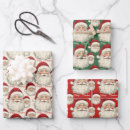Recherche de père noël vintage papier cadeau Mignon