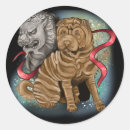Recherche de chien chinois autocollants Symbole