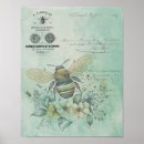 Recherche de abeilles vintages posters Fleurs