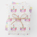 Recherche de motif de licorne papier cadeau Arc en ciel