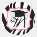 Recherche de pink zebra autocollants Noir et blanc