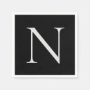 Recherche de noir et blanc serviettes Élégant