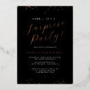 Recherche de rose gold surprise party invitations Élégant