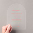 Recherche de corail mariage invitations Moderne