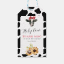 Recherche de cow étiquettes cadeau Merci