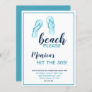 Recherche de flip flop invitations Fête de plage