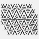 Recherche de motif chevron papier cadeau Noir et blanc