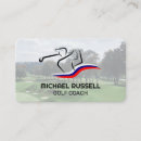Recherche de club sportif cartes visite Golfeur