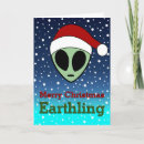 Recherche de extraterrestre vœux cartes Créature