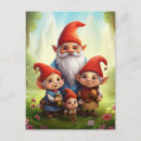 Recherche de gnomes cartes postales Imaginaire