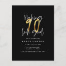 Recherche de 90 ans anniversaire cartes Typographie