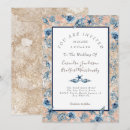 Recherche de plage coquillage mariage invitations Bleu poussiéreux