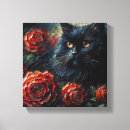 Recherche de peinture de chat art Floral