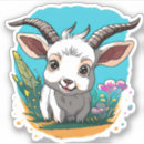 Recherche de chèvre bébé autocollants Animal