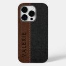 Recherche de cuir de faux iphone coques Brun