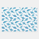 Recherche de poissons mer papier cadeau Aquarelle