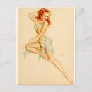 Recherche de fille rousse cartes postales Vintage