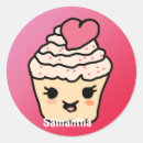 Recherche de cupcake cœur autocollants Amour