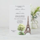 Recherche de tour eiffel mariage invitations Floral