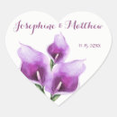 Recherche de pourpre mariage autocollants Coeur