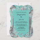Recherche de turquoise et gris invitations Couple
