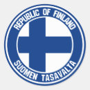 Recherche de drapeau finlandais autocollants Drapeaux du monde