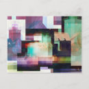 Recherche de graphique abstrait cartes postales Coloré