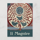 Recherche de oiseau abstrait cartes postales Bleu