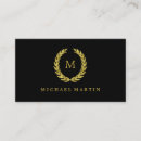 Recherche de laurier cartes visite Monogramme