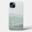 Recherche de paysage abstrait iphone coques Vert