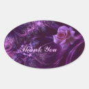 Recherche de flore ovales autocollants Rose