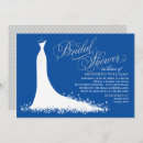 Recherche de royal blue bridal shower invitations Vintage