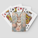 Recherche de lapins jeux de cartes Jeune fille