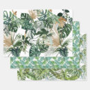 Recherche de motif tropical papier cadeau Vert