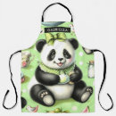 Recherche de panda mignon tabliers Aquarelle