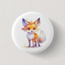 Recherche de renard badges Illustration