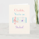 Recherche de étudiant de musique vœux cartes Enseignant