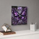Recherche de papillon violet horloges Noir