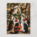 Recherche de chats de noël cartes postales Animal