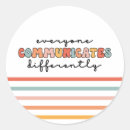 Recherche de communication autocollants Autiste