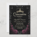 Recherche de rose rouge vintage invitations Gothique
