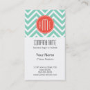 Recherche de chevron vert cartes visite Simple