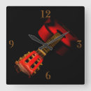 Recherche de guitare rouge horloges Instruments