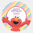 Recherche de elmo de rue de sésame autocollants Arc en ciel