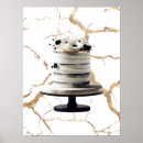 Recherche de marbre noir et blanc posters Rustique