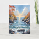 Recherche de lumière du soleil vœux cartes Aquarelle